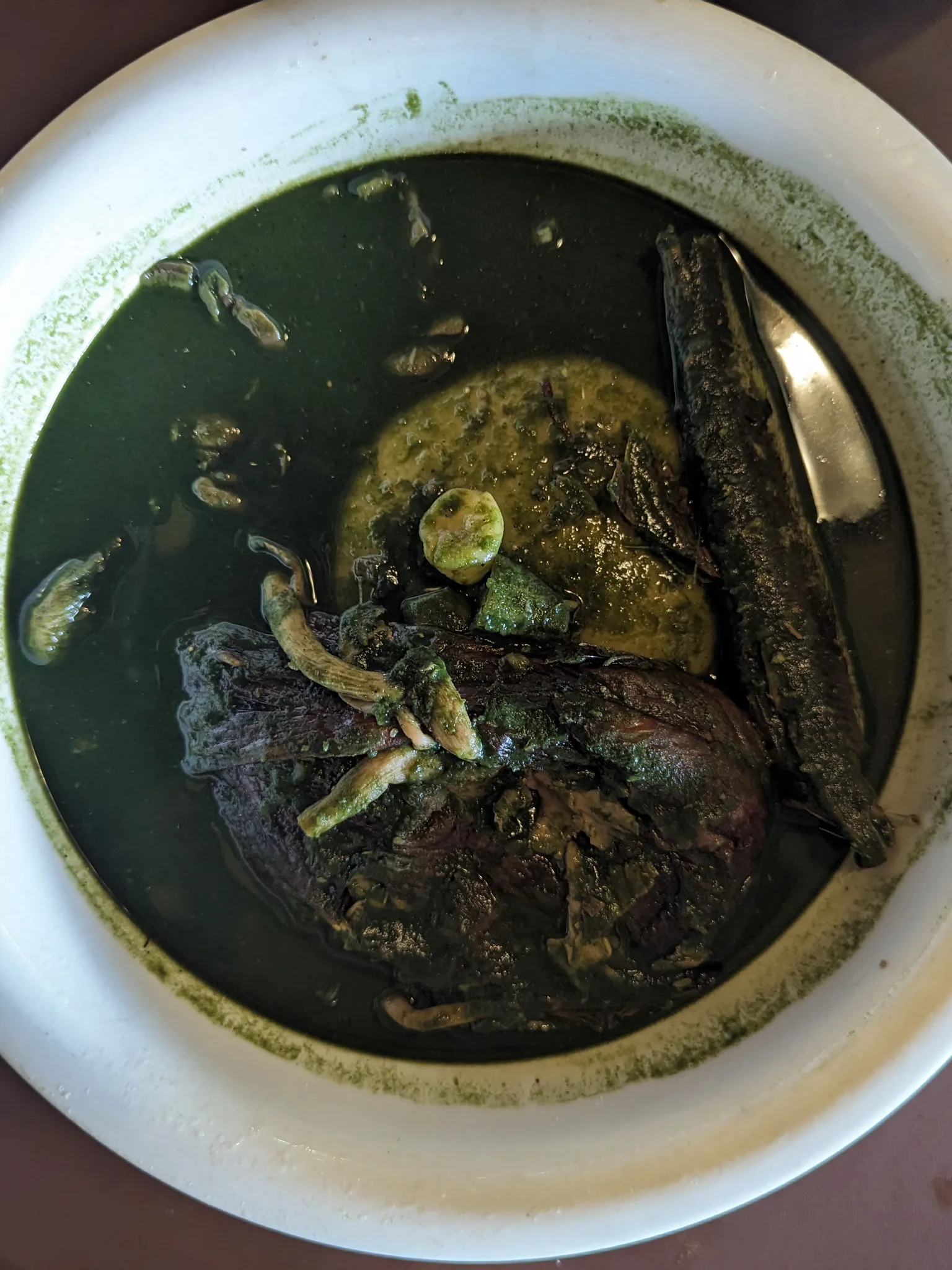 Abunuabunu: Abunuabunu soup made from Vegetables