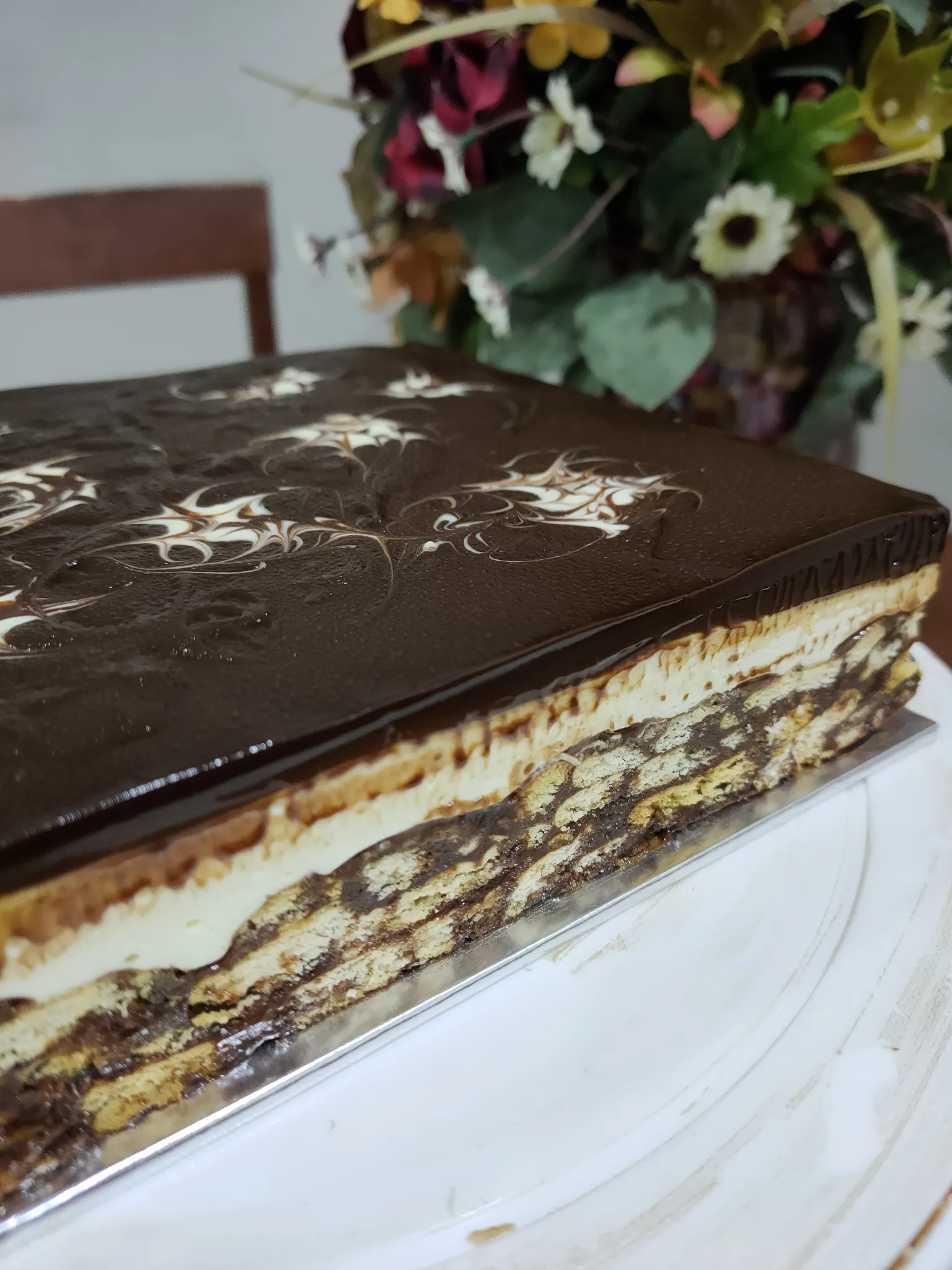 batik cake: Batik Cake Chocolate Indulgence