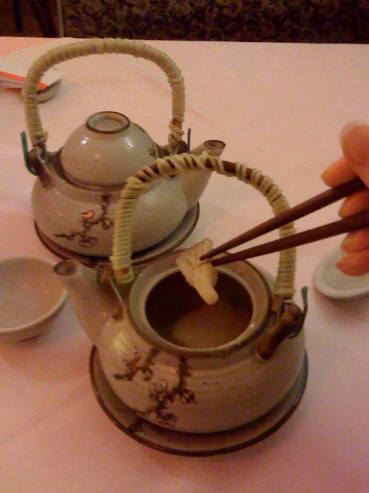 dobin mushi: A Japanese broth served in a small teapot