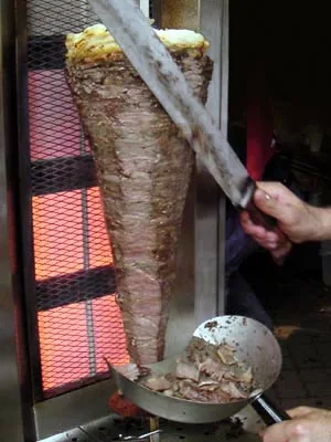 Döner kebab, a photograph of the dish