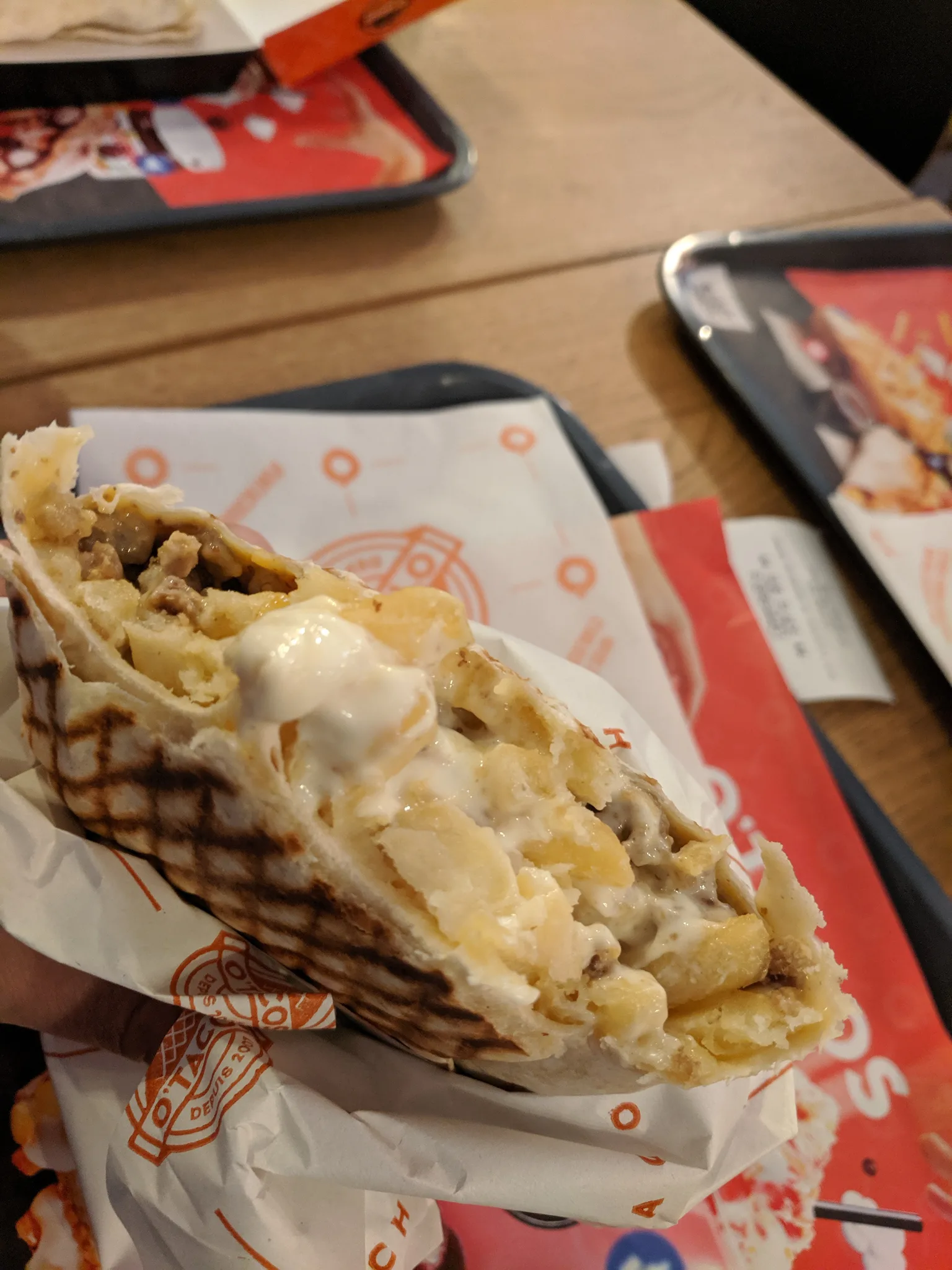 French tacos: French "tacos" from O'Tacos
