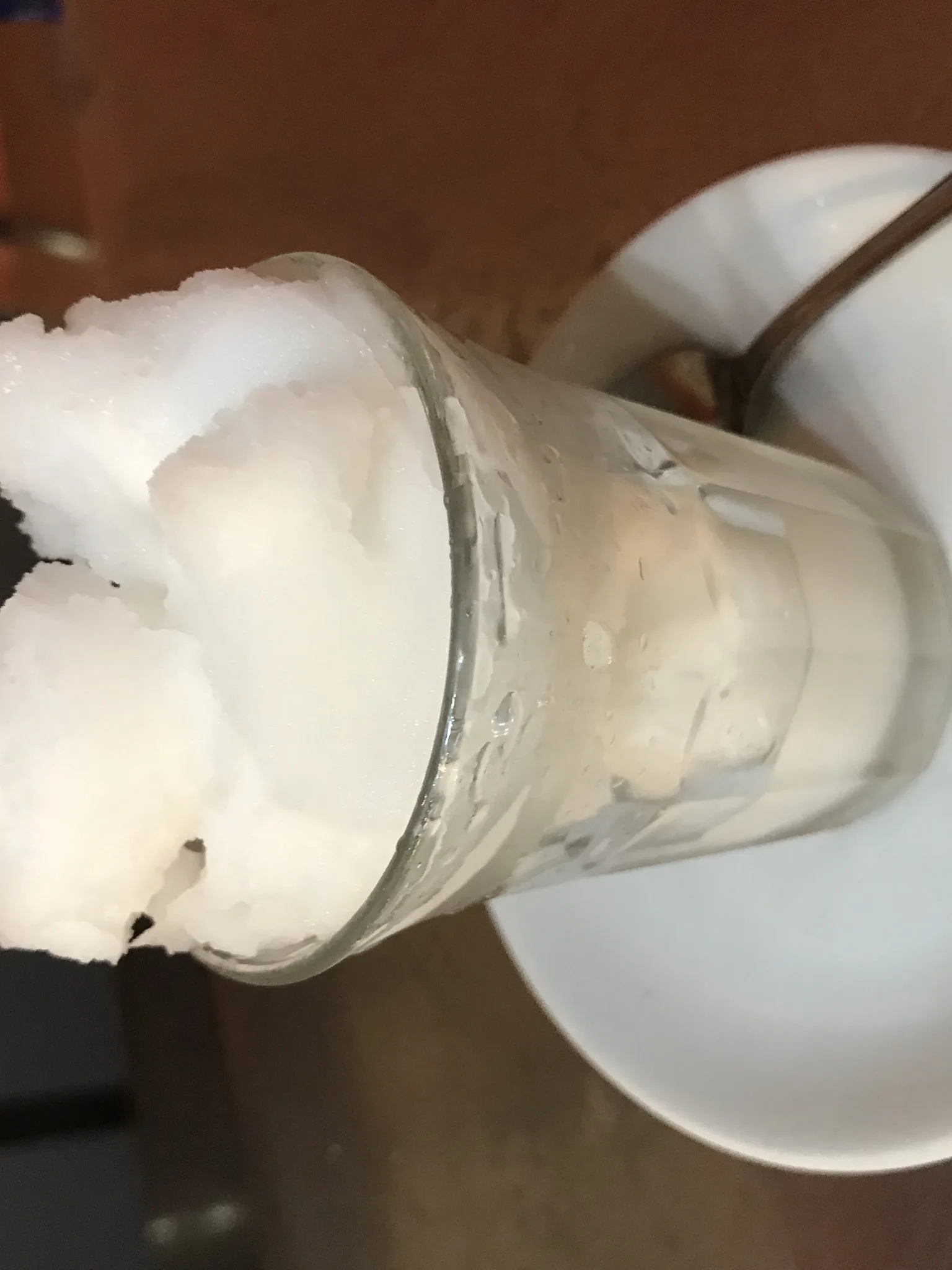 Granita PAT: Granita originelle au citron de Sicile et son aspect de neige