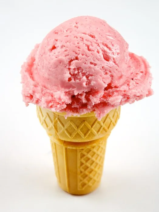 ice cream cone: Strawberry Ice Cream Cone