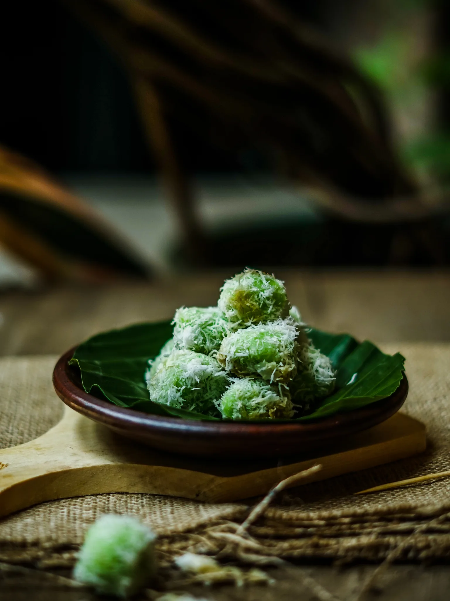 Onde-onde, a photograph of the dish