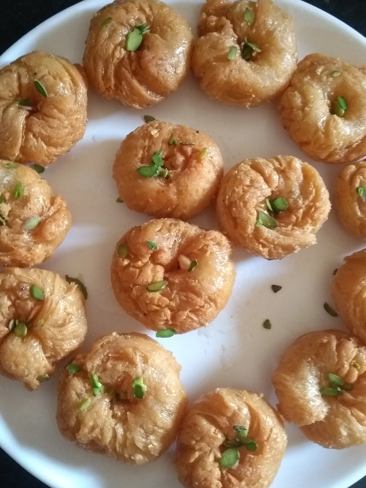 balushahi: Home made makkhan bada made with all-purpose flour fry in ghee and dip in sugar syrup
