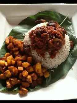 Ofada rice: This is an image of food from