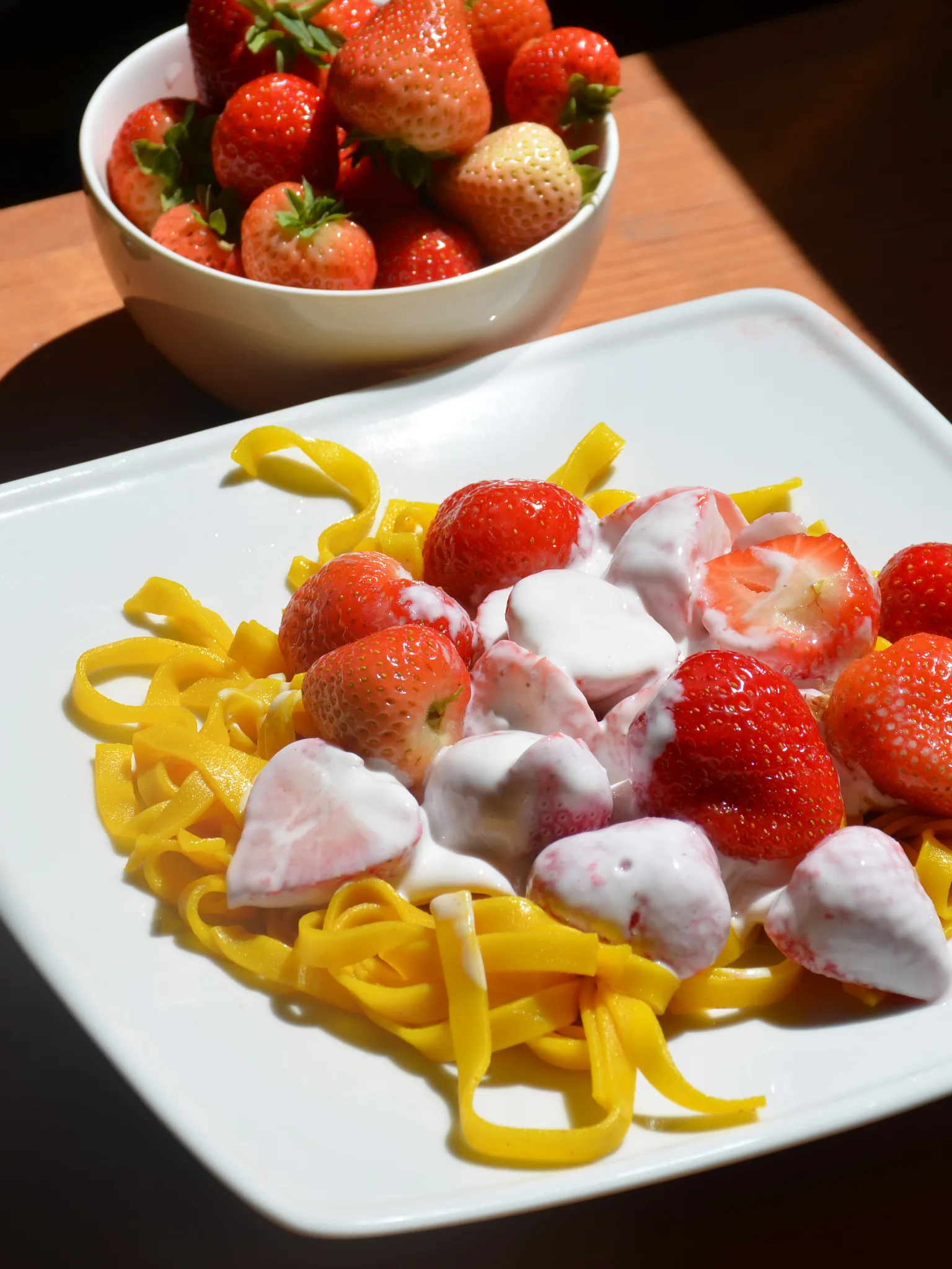 strawberry pasta: Strawberry Pasta