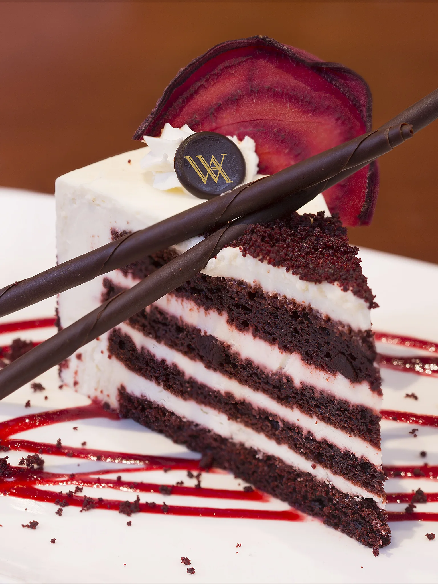 red velvet cake: Red Velvet Cake, prepared by Waldorf Astoria New York