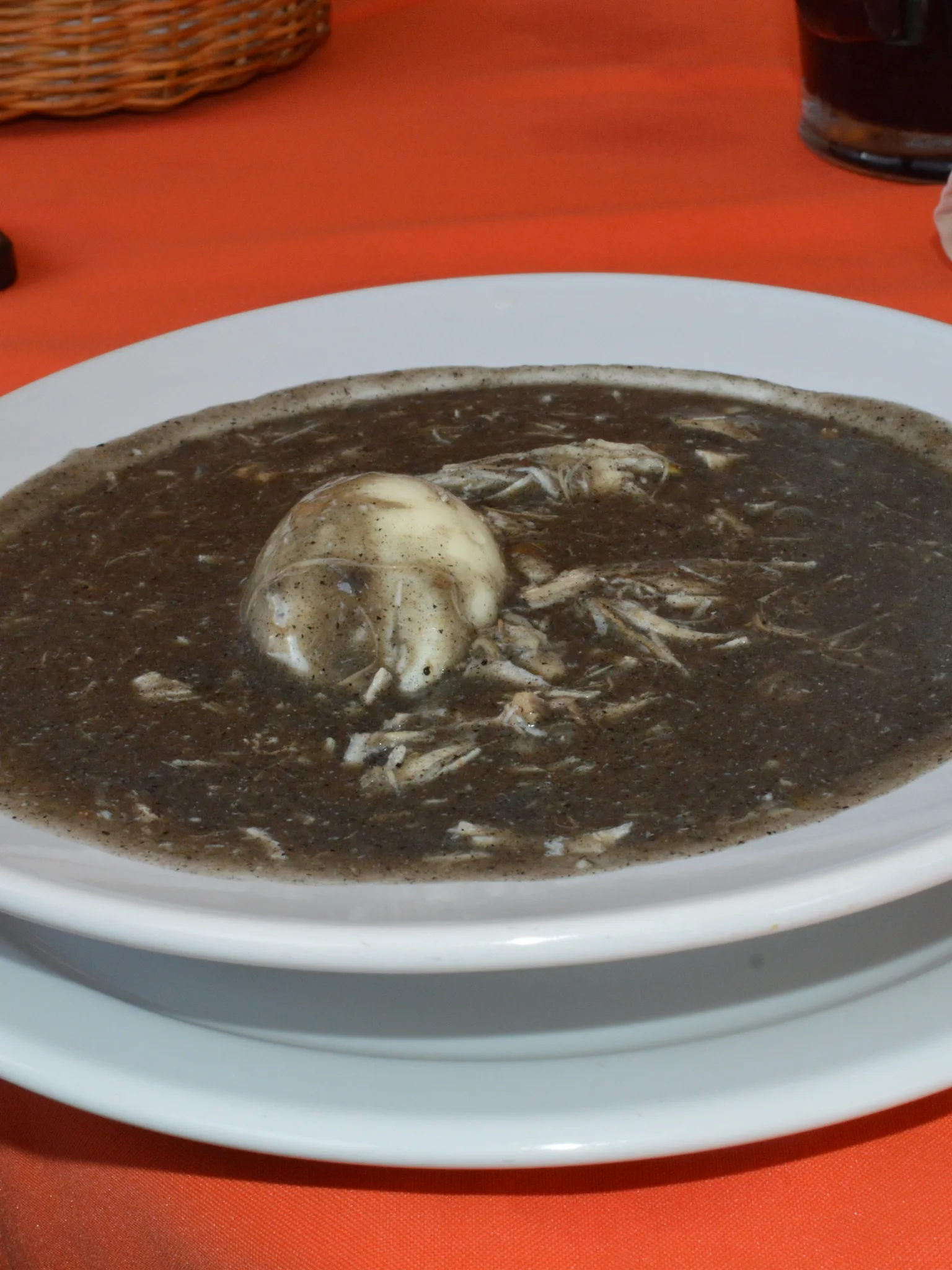 Relleno Negro: Pavo Relleno Negro, turkey in a black sauce from the Yucatan