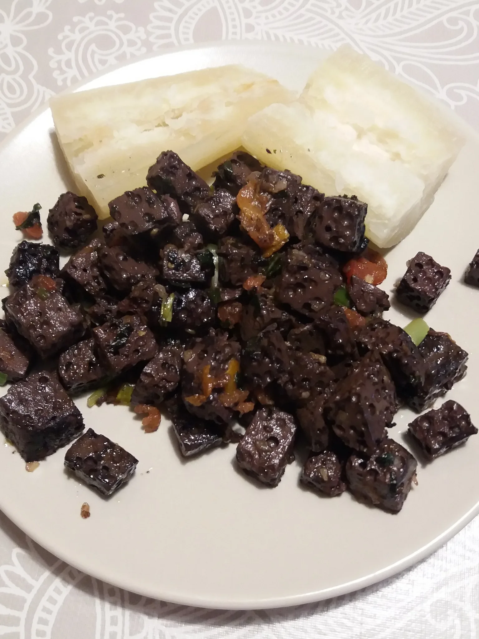 sangrecita: Desayuno típico de Perú
