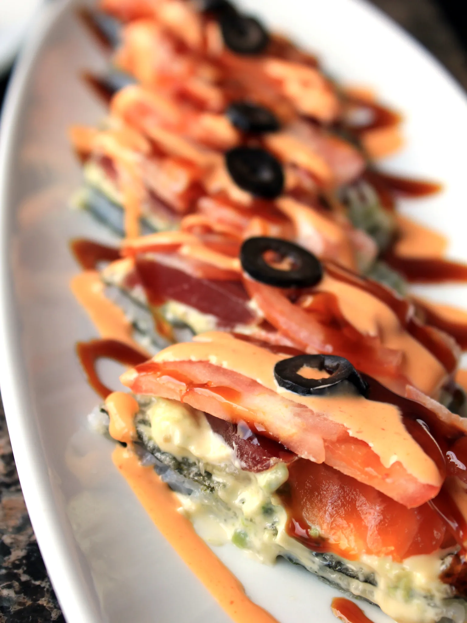 sushi pizza: Sushi pizza