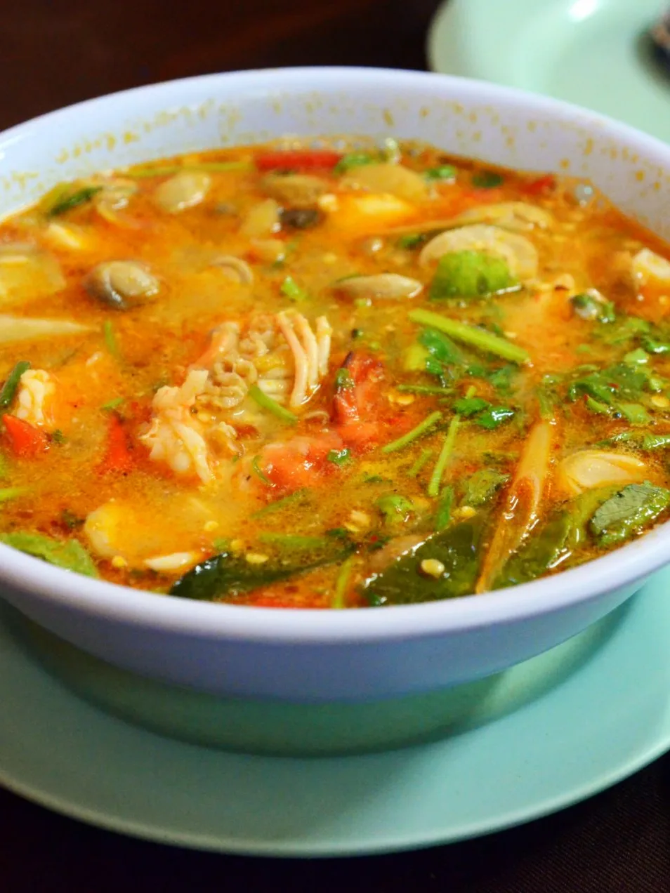 tom yum kung, a photograph of the dish