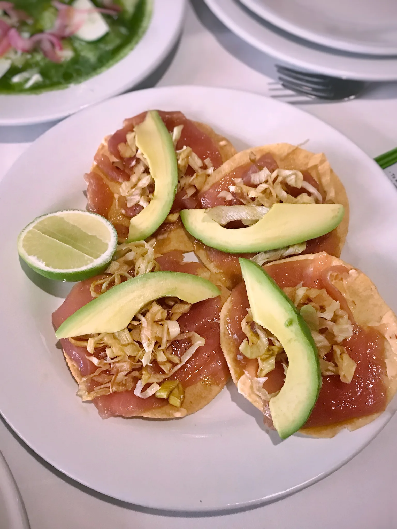 tostada: Contramar, Roma Norte, CDMX, Mexico